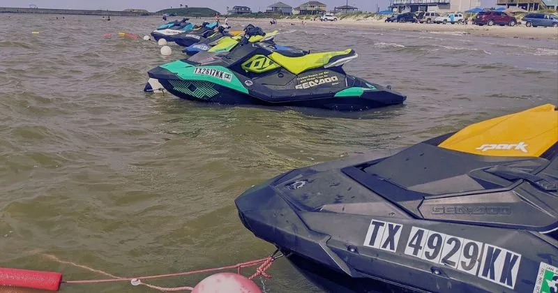 jet ski on crystal beach